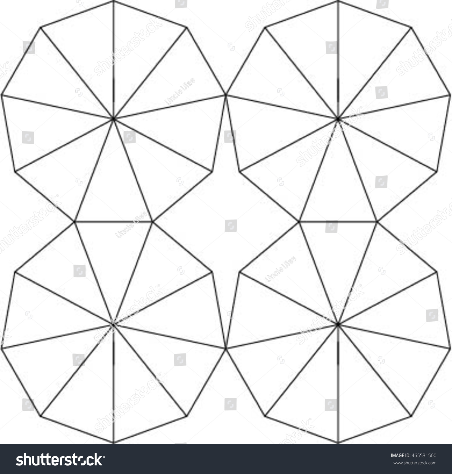 Nonagon Pattern - Royalty Free Stock Vector 465531500 - Avopix.com