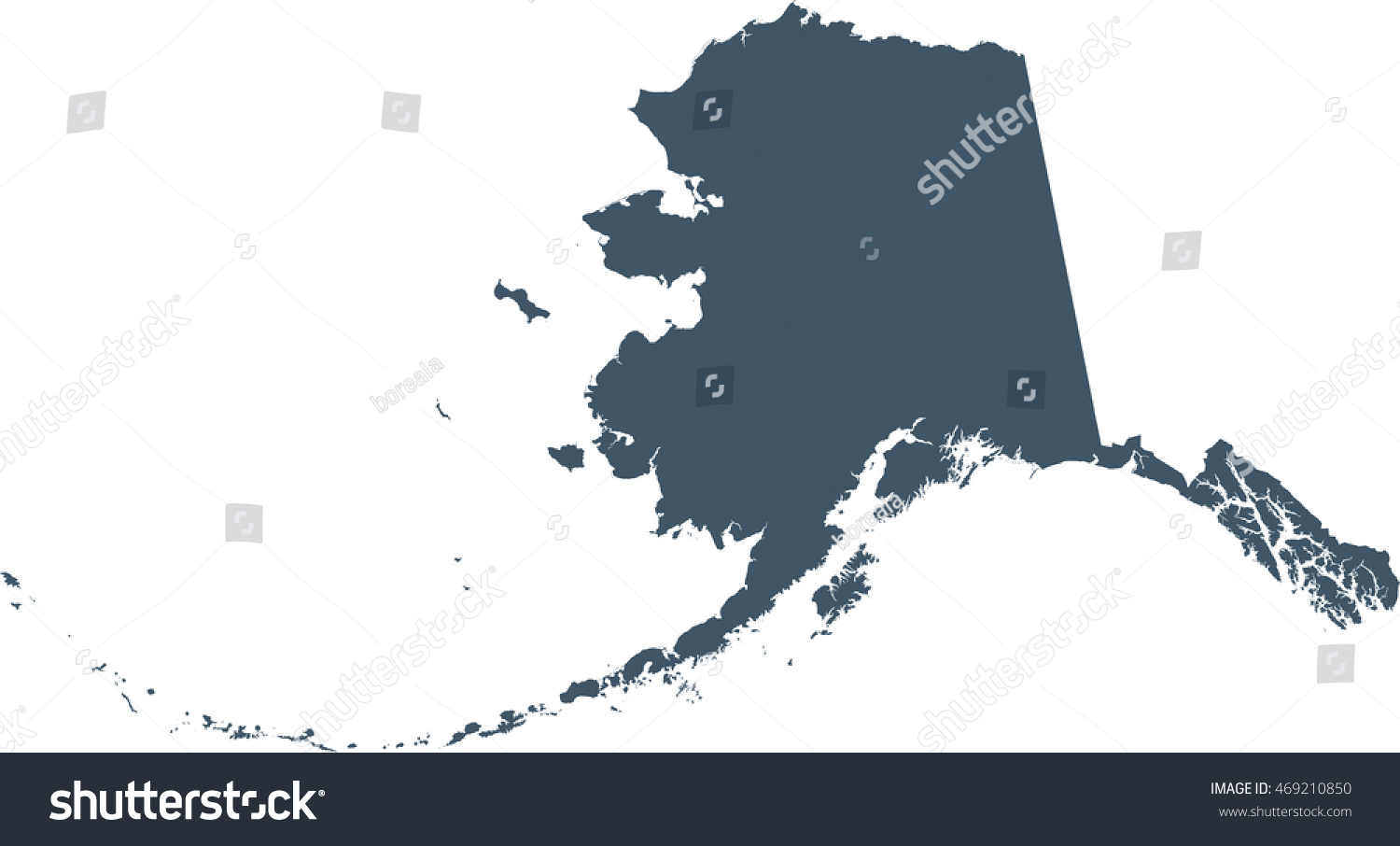 map of Alaska #469210850