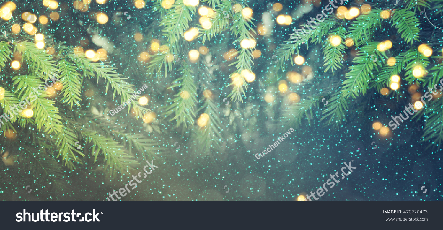 Abstract christmas lights on background #470220473