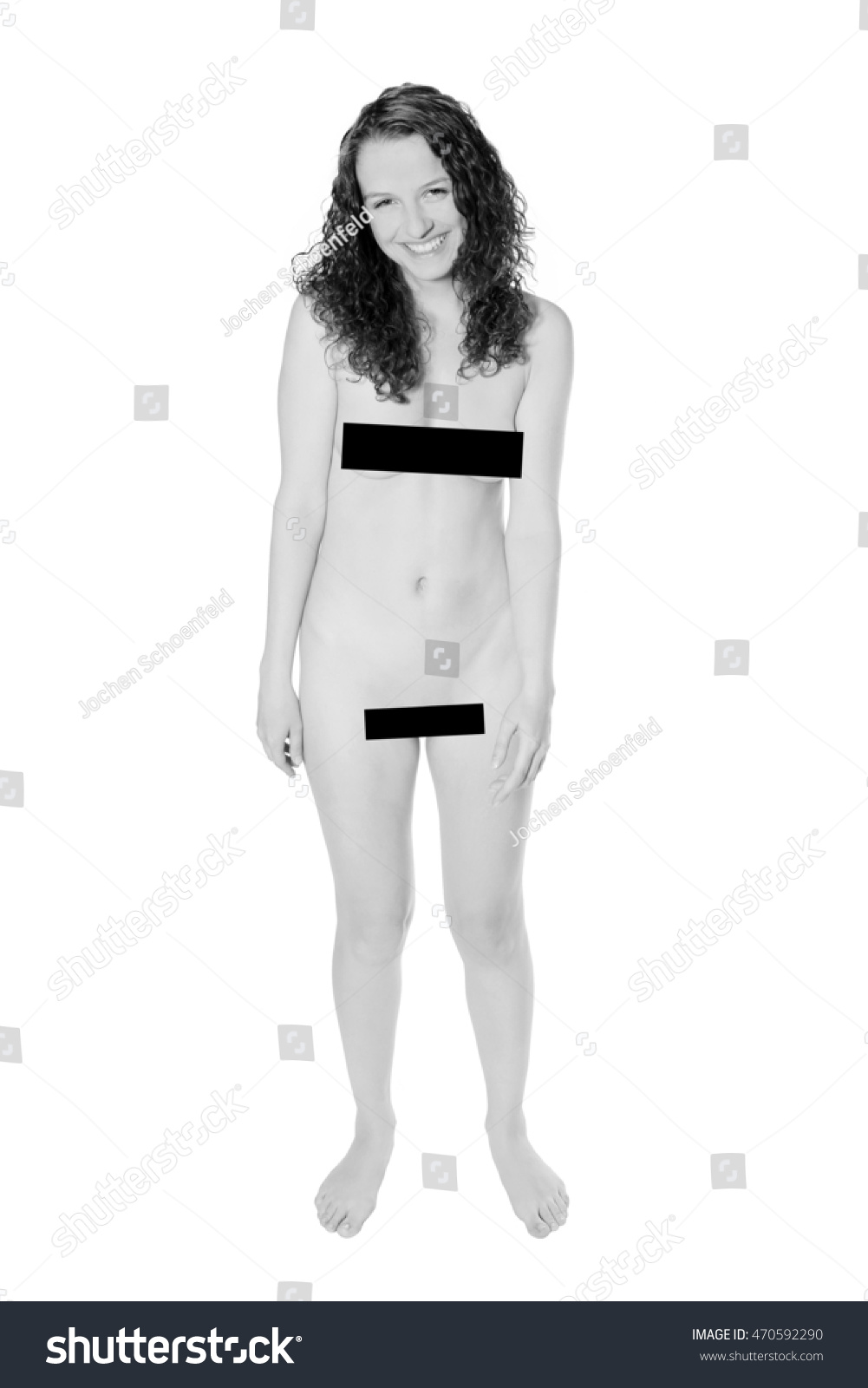 Naked fem hid nudity under the black lingerie