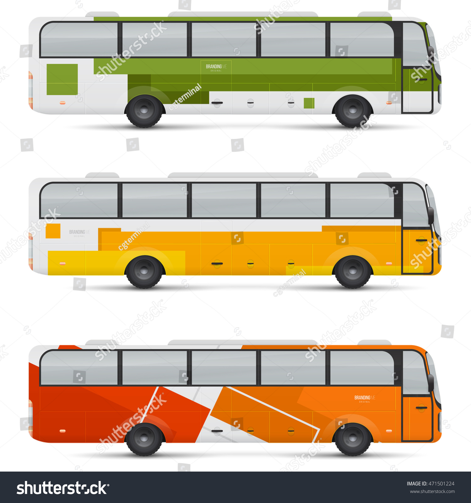Download Mockup Of Passenger Bus Design Templates For Royalty Free Stock Vector 471501224 Avopix Com