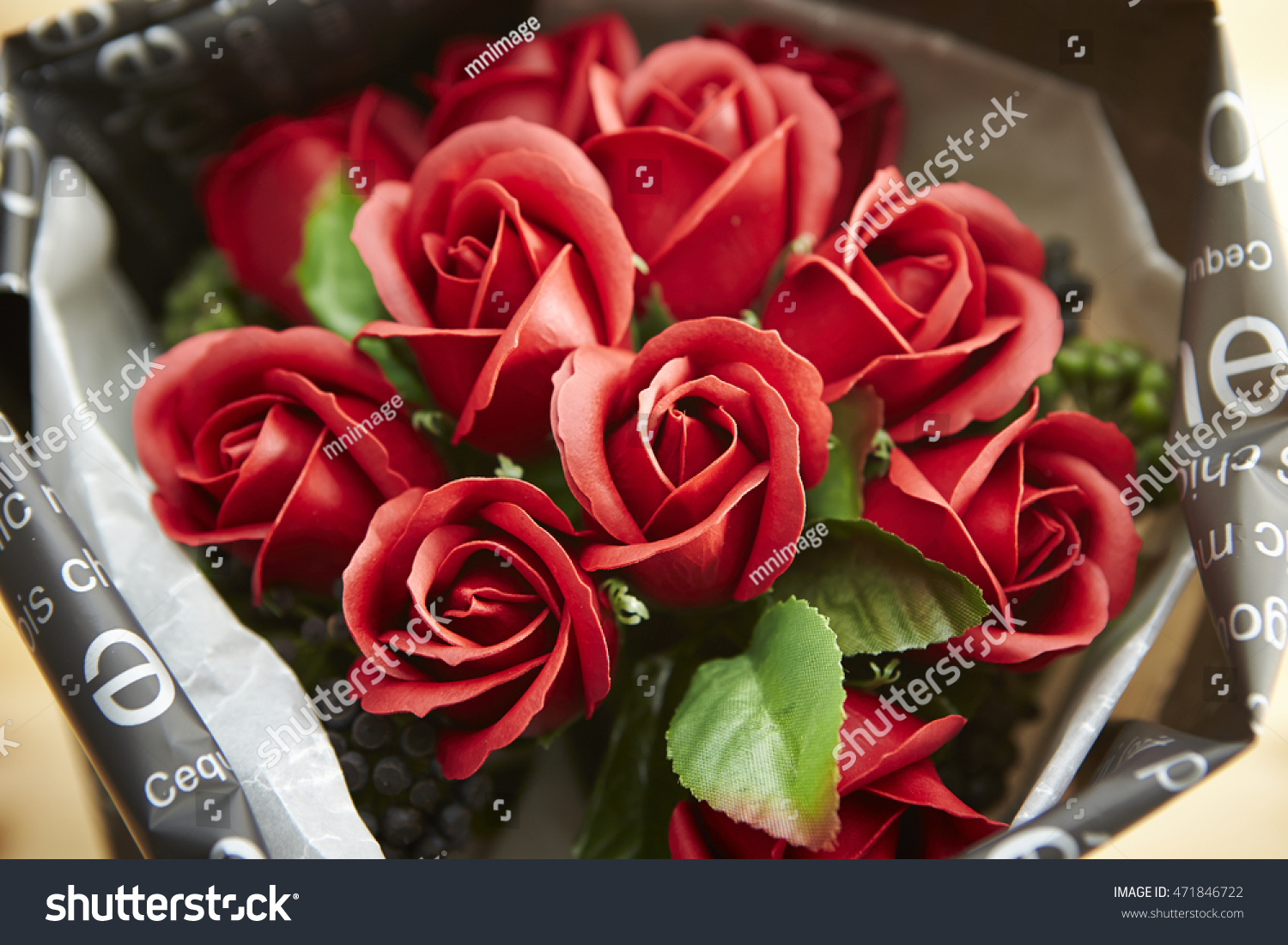 Artificial rose bouquet #471846722