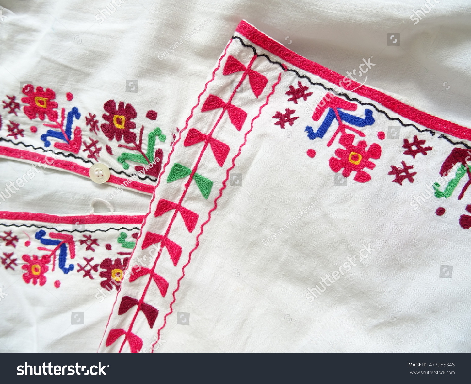 Native Bulgarian Dress #472965346