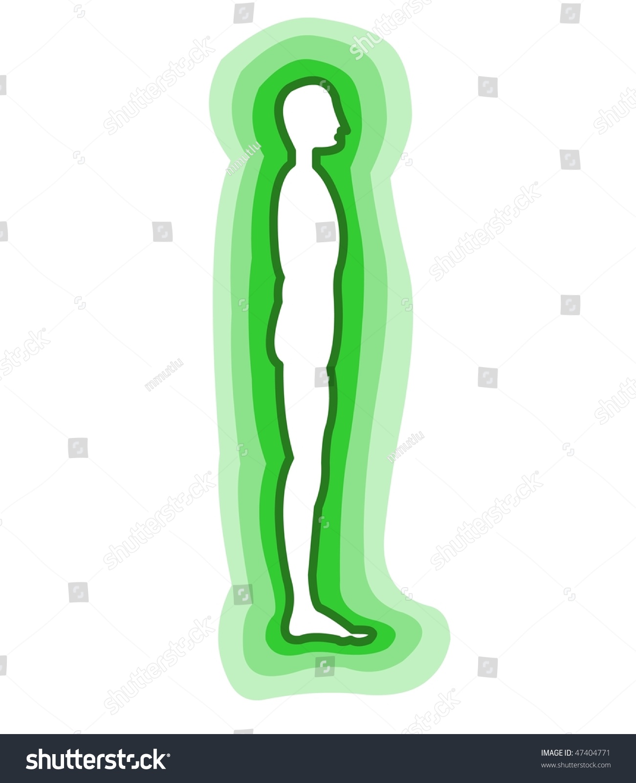 Human Energy Field - Royalty Free Stock Vector 47404771 - Avopix.com