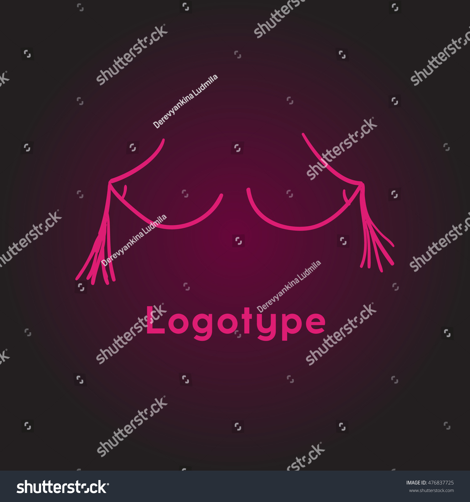 Woman S Breast Icon Logo Boobs Icon Love Royalty Free Stock Vector 476837725