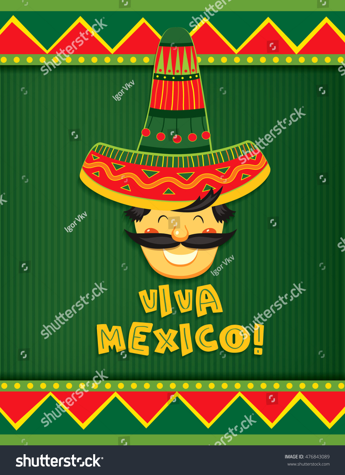 Viva Mexico! Vector illustration - Royalty Free Stock Vector 476843089 ...