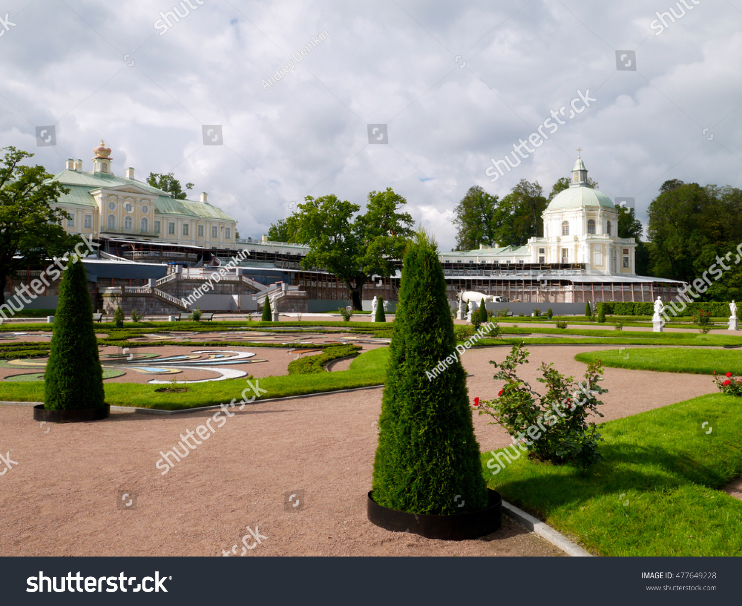 The Landcape park in Oranienbaum (Lomonosov), Russia #477649228