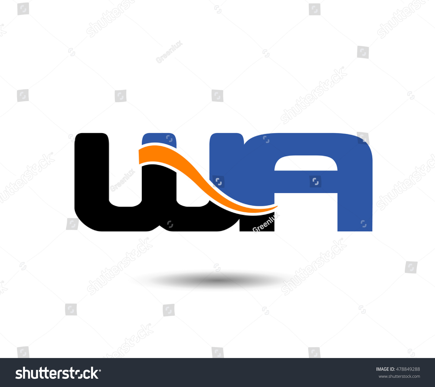 WA initial company group logo - Royalty Free Stock Vector 478849288 ...