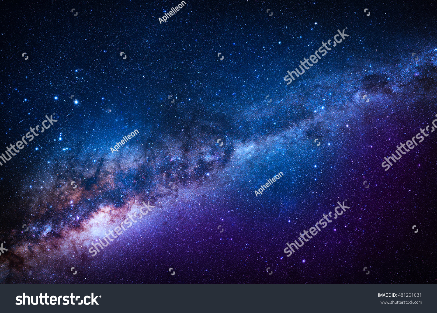 Blue Stanfield - Elements of this Image Furnished by NASA #481251031