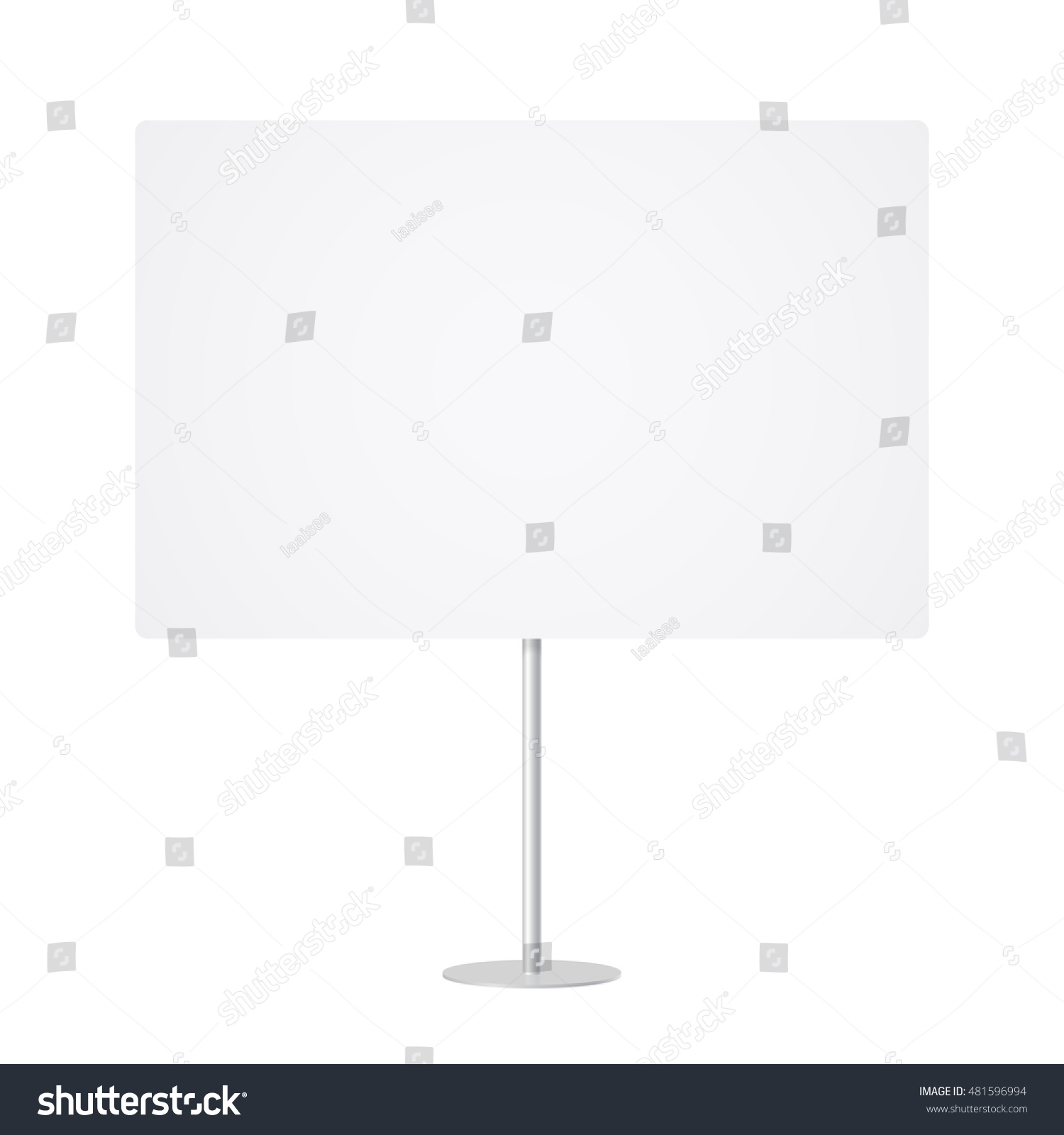 Download Blank Whiteboard With Empty Copy Space Stand On Royalty Free Stock Vector 481596994 Avopix Com