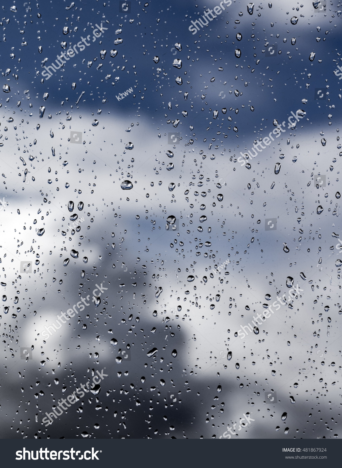 Drops of rain on the window #481867924
