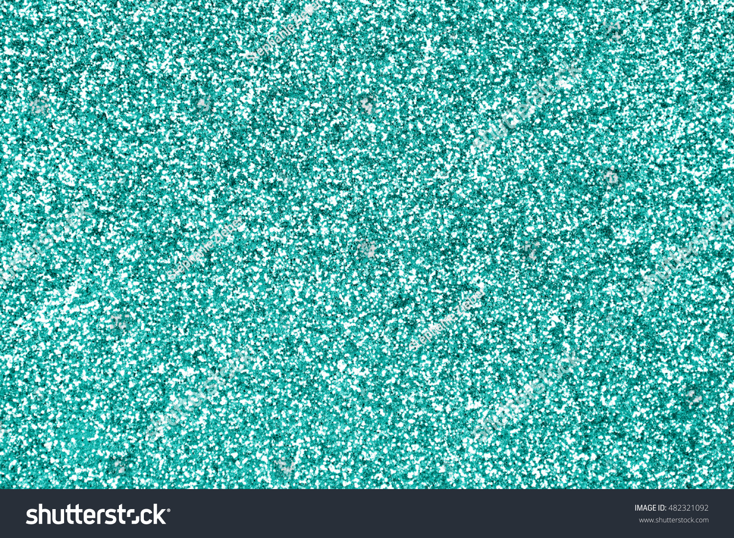 Teal green or turquoise and aqua glitter sparkle background texture or mint color party invite #482321092