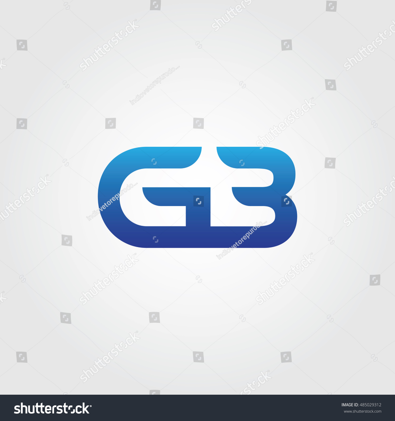 The Letters G And B Combined Icon Logo Templates - Royalty Free Stock 