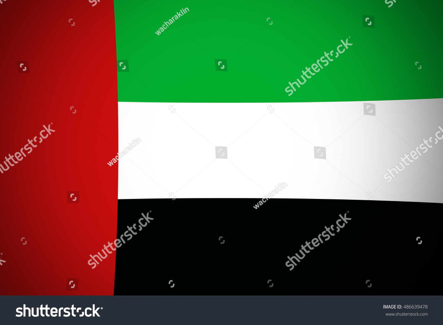 United Arab Emirates flag ,original and simple United Arab Emirates flag,UAE #486639478