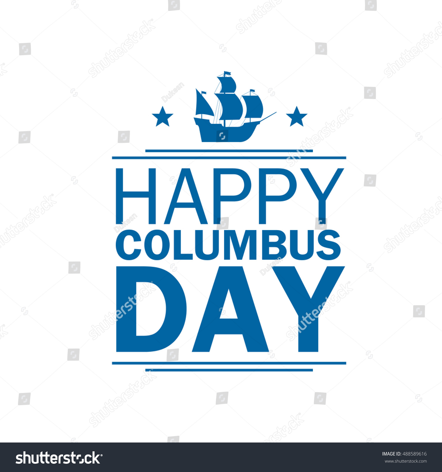 Happy Columbus Day. National holiday of the Royalty Free Stock Vector