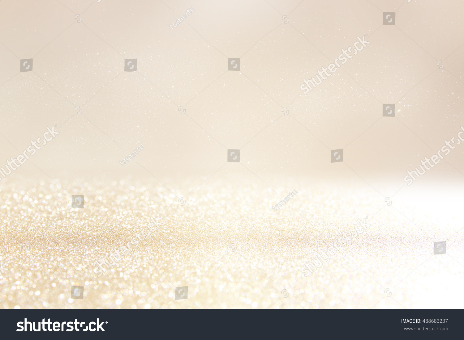 glitter vintage lights background. silver and gold. de-focused #488683237
