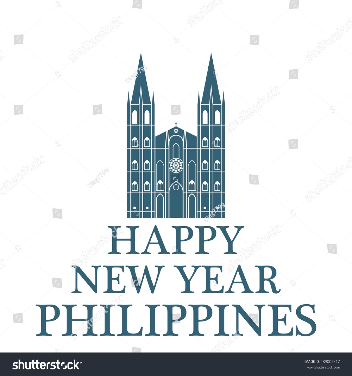 Happy New Year Philippines - Royalty Free Stock Vector 489005317 ...