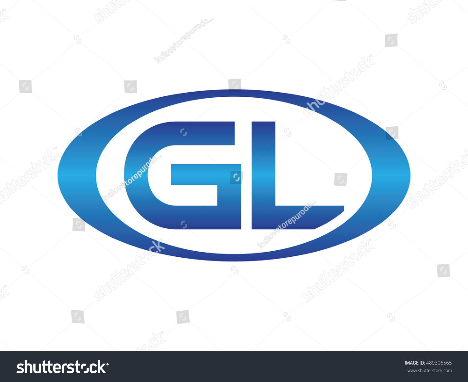 GL-letter abbreviations blue oval logo - Royalty Free Stock Vector ...