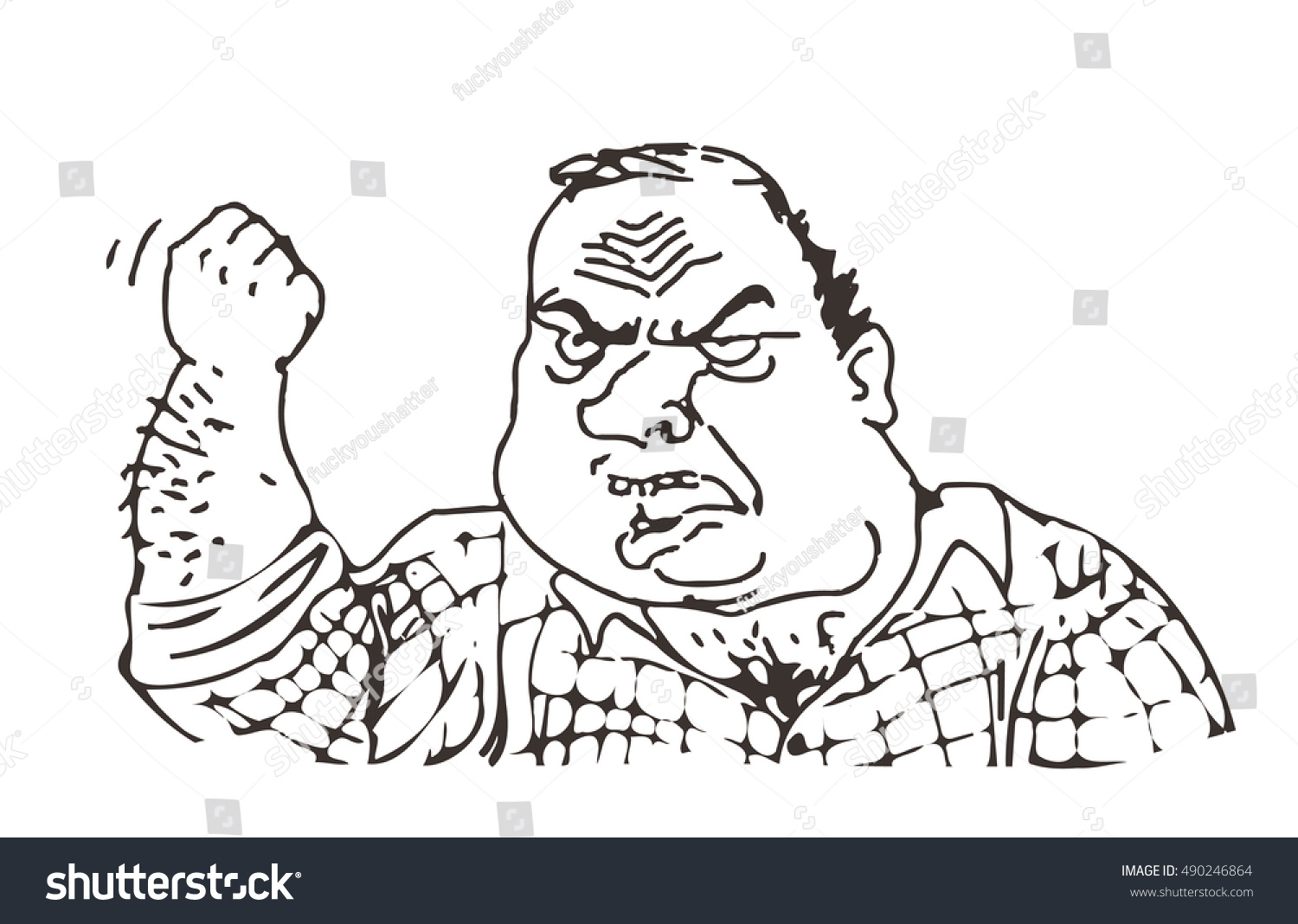 Vector Angry Male Meme Face For Any Design Royalty Free Stock Vector