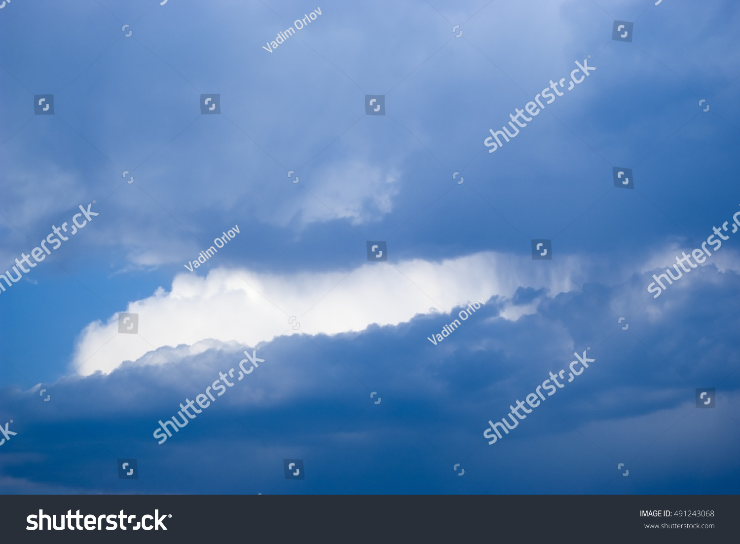 Clouds. Heavenly landscape #491243068