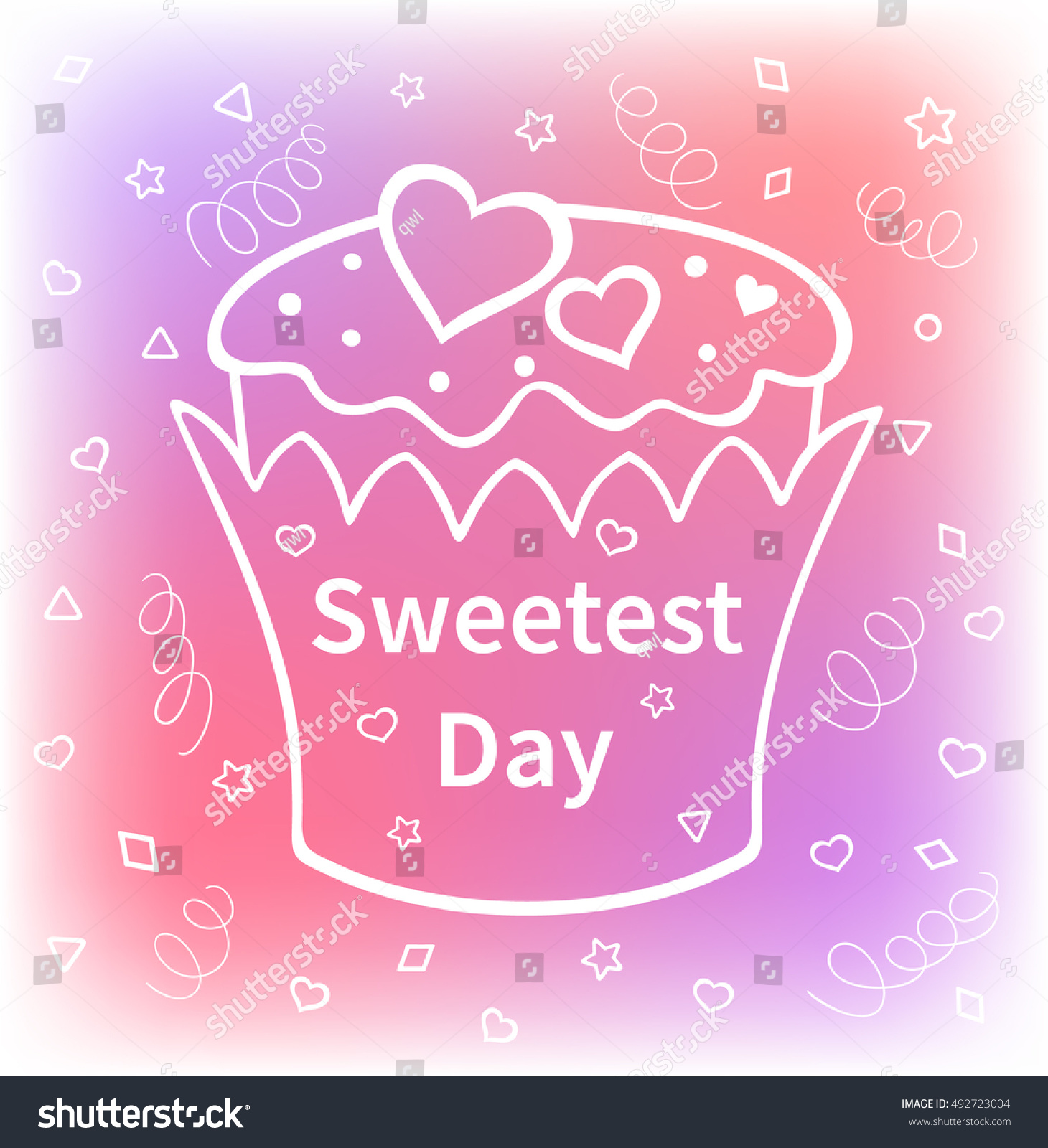 Vector card for Sweetest Day Royalty Free Stock Vector 492723004