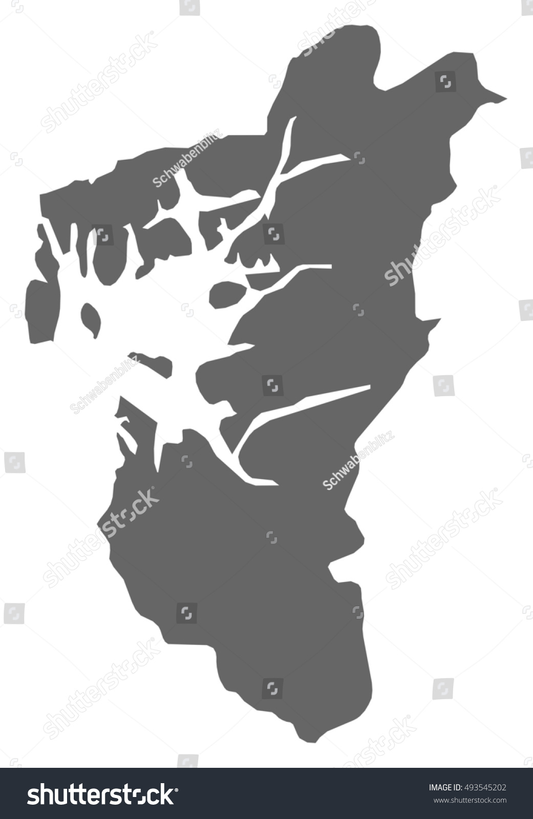 Map - Rogaland (Norway) - Royalty Free Stock Vector 493545202 - Avopix.com