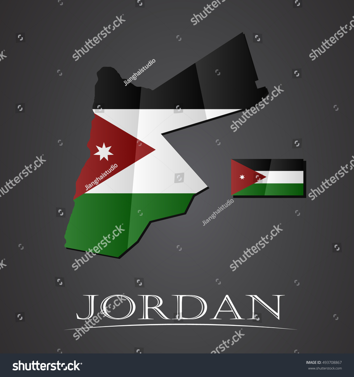 Map of jordan. vector illustration - Royalty Free Stock Vector ...