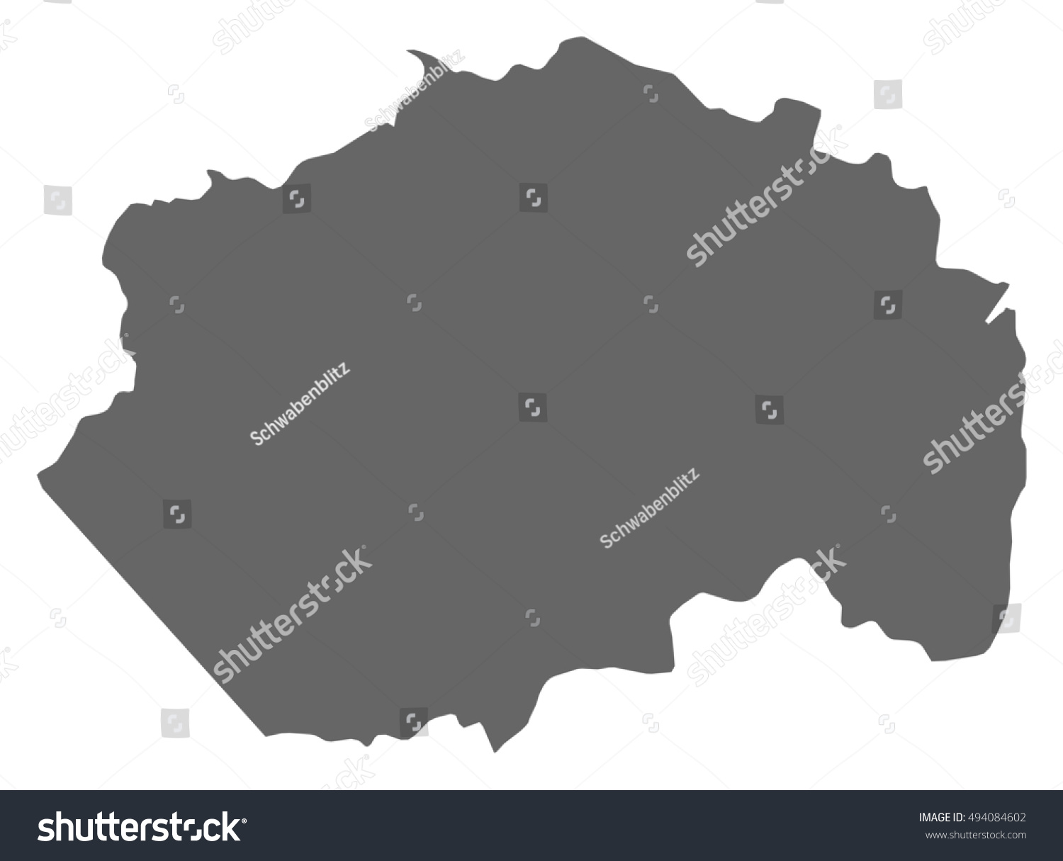 Map - Pomeroon-supenaam (guyana) - Royalty Free Stock Vector 494084602 