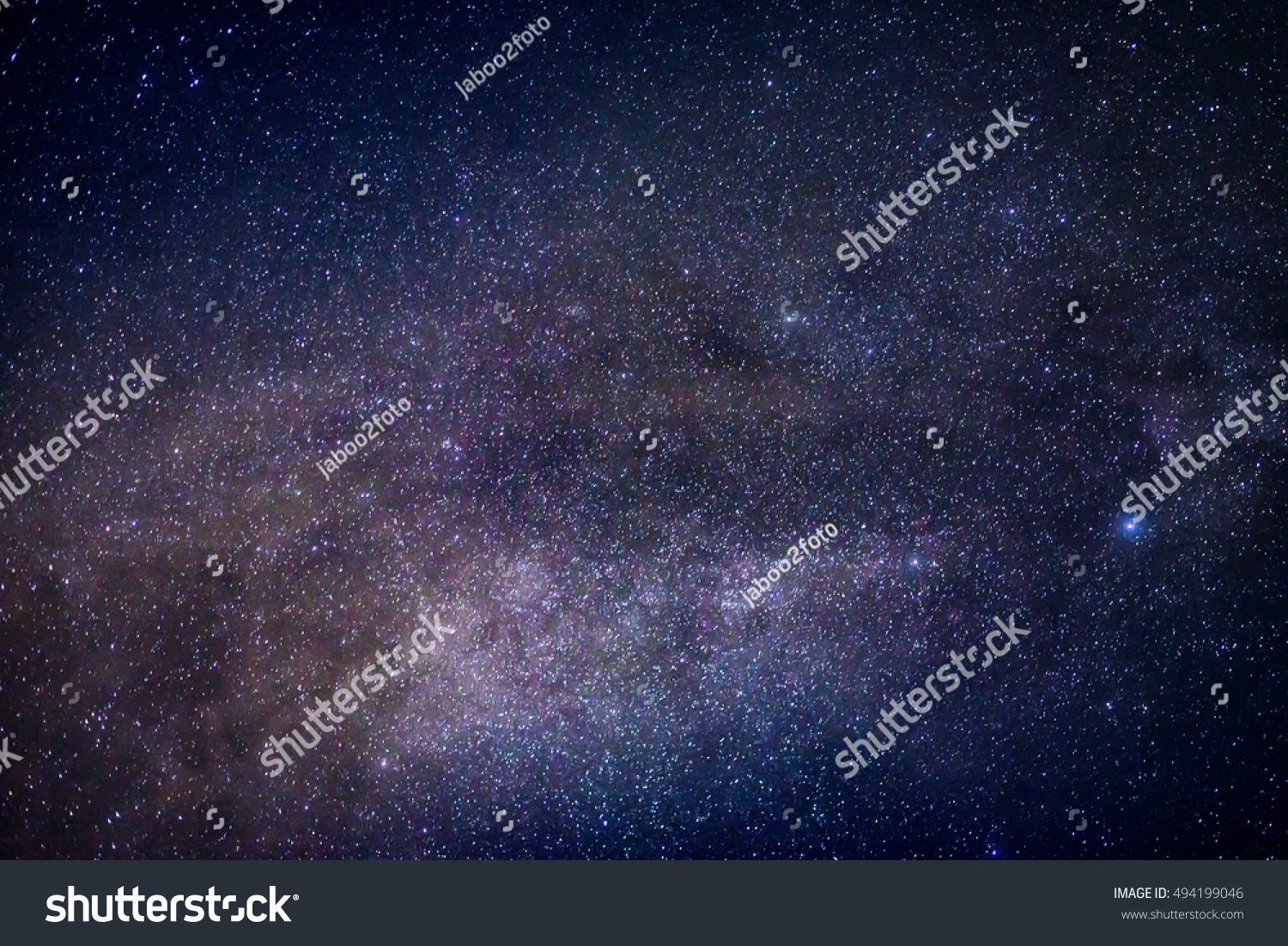close up detail from the milky way with  stars  field #494199046
