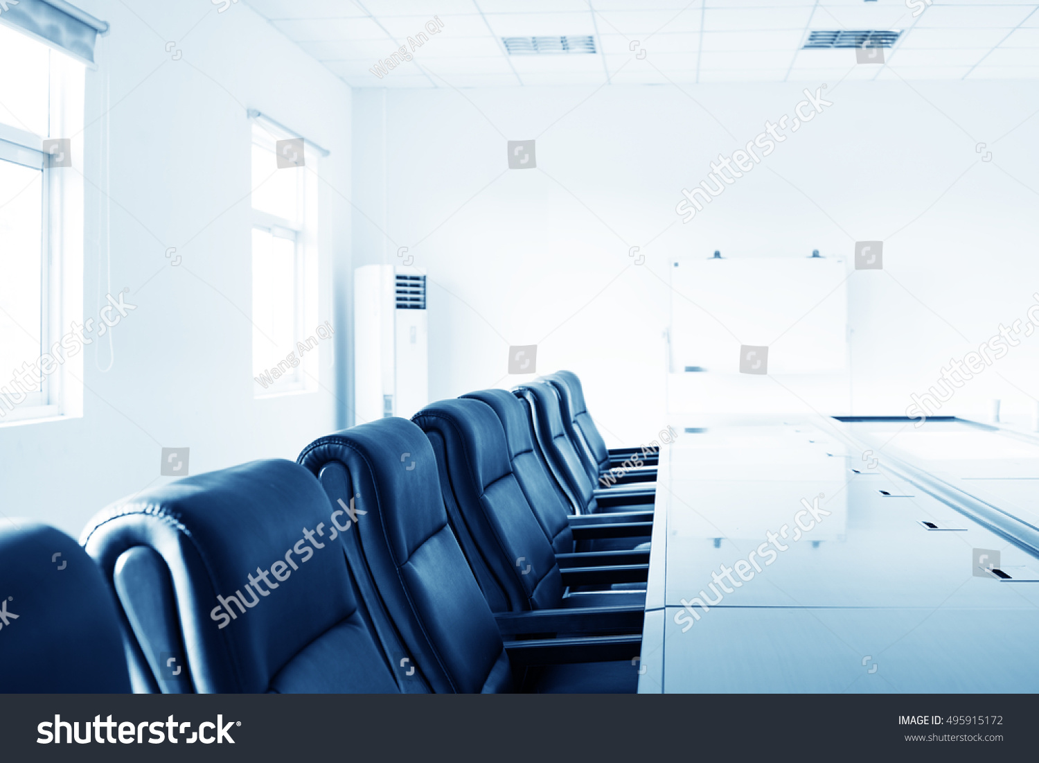 office interior with table and chairs #495915172