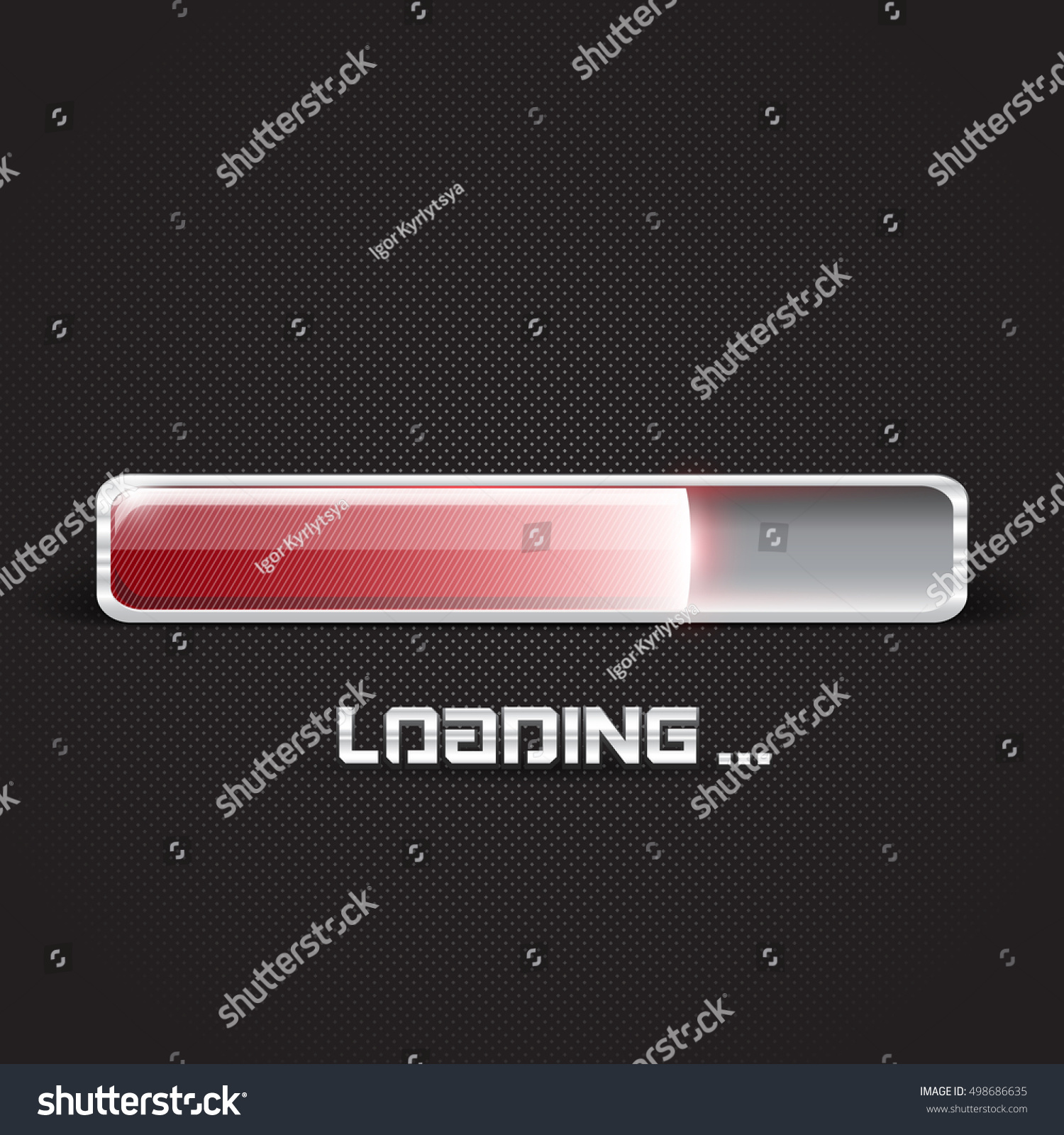 Progress Loading Bar. Concept Technology. Vector - Royalty Free Stock ...