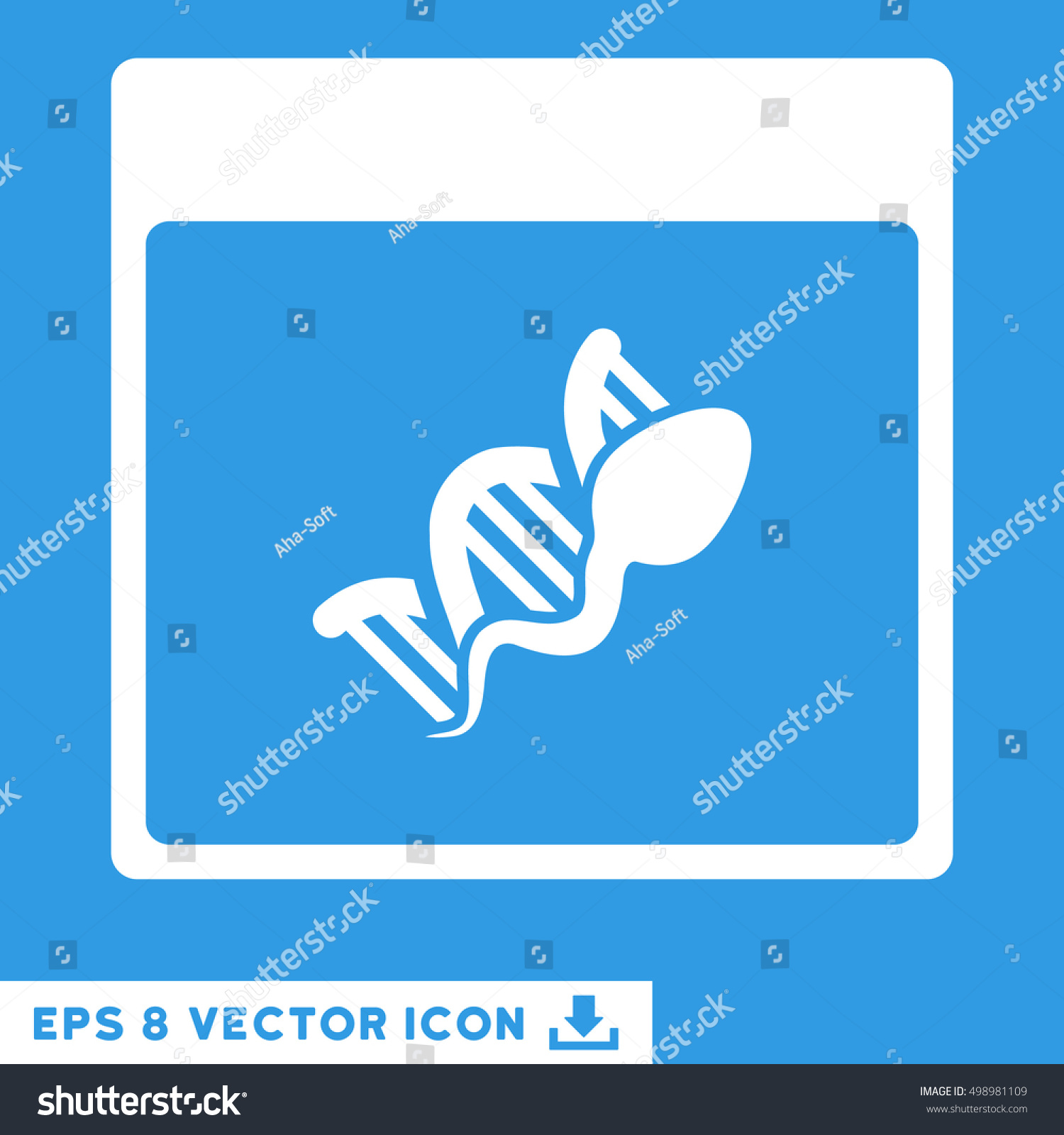 Sperm DNA Replication Calendar Page icon. Vector - Royalty Free Stock ...