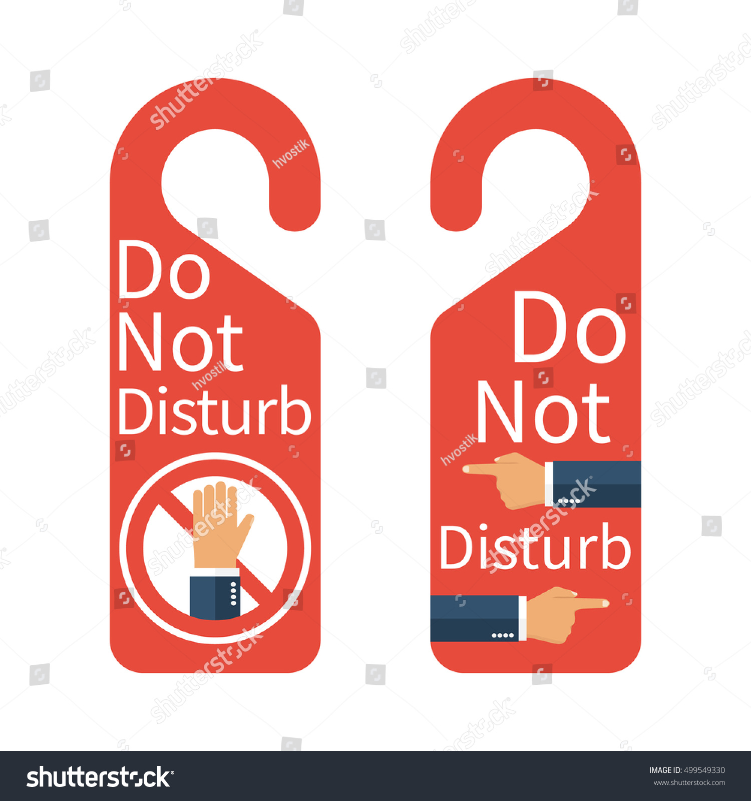 Do Not Disturb. Warning Messages. Vector - Royalty Free Stock Vector ...