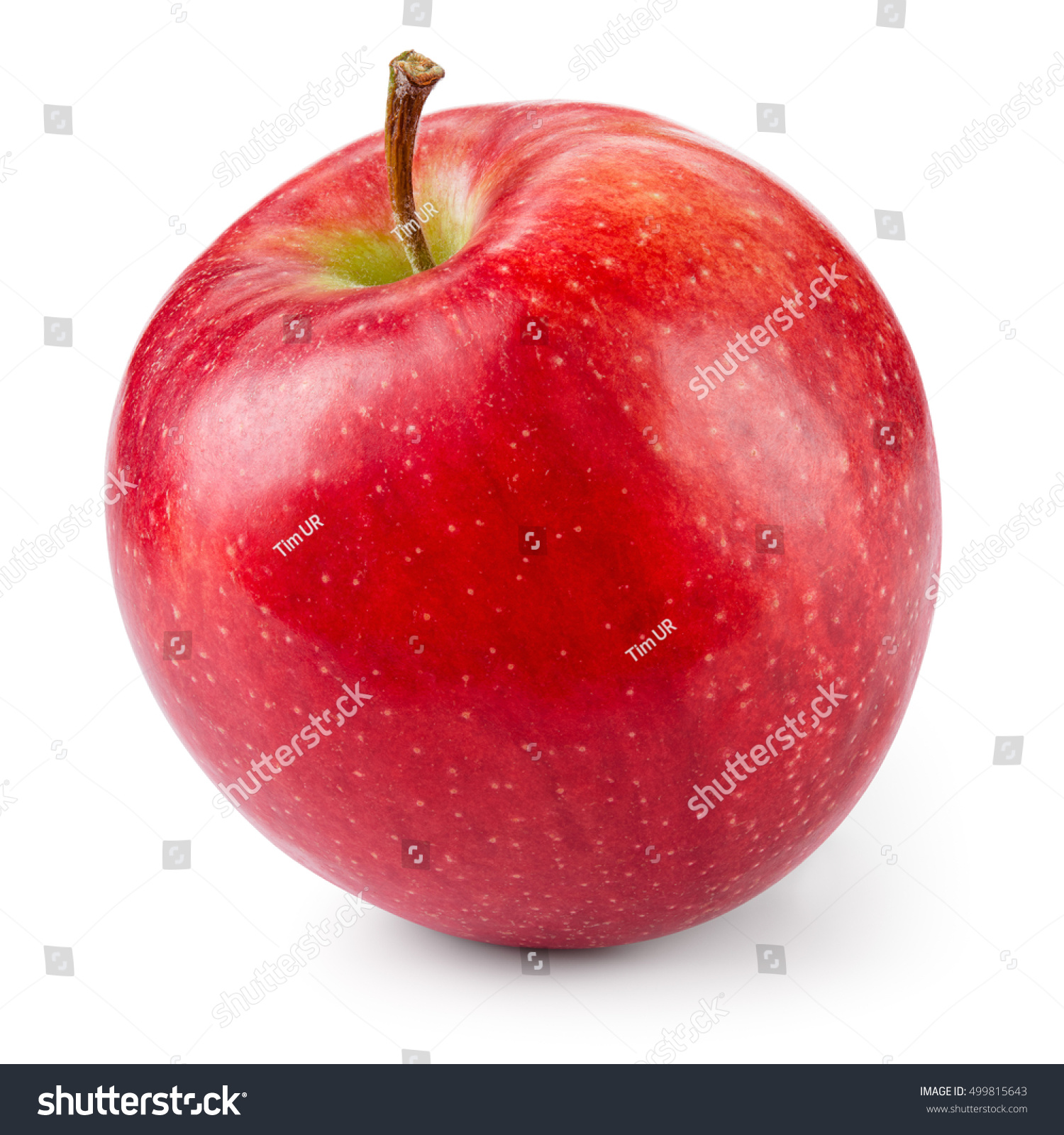Fresh red apple isolated on white. With clipping path. #499815643