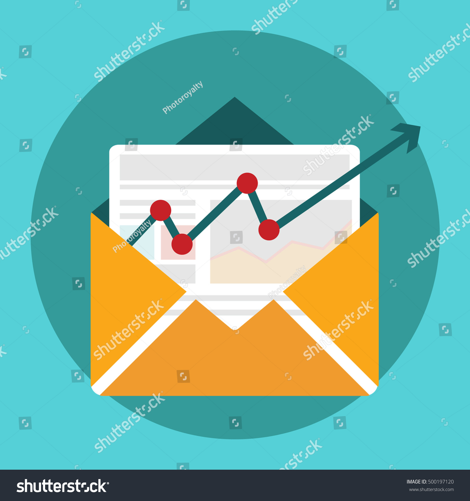 Vector illustration concept of distributed news - Royalty Free Stock ...