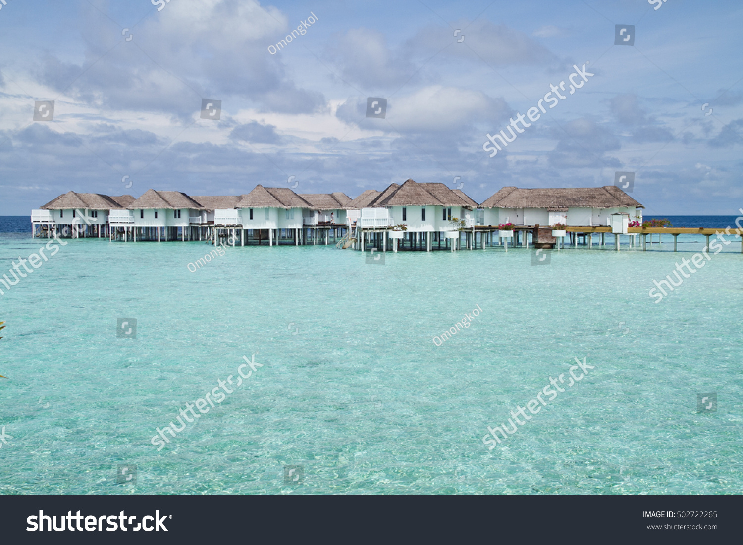 Beautiful Over water Bungalows in Maldives #502722265