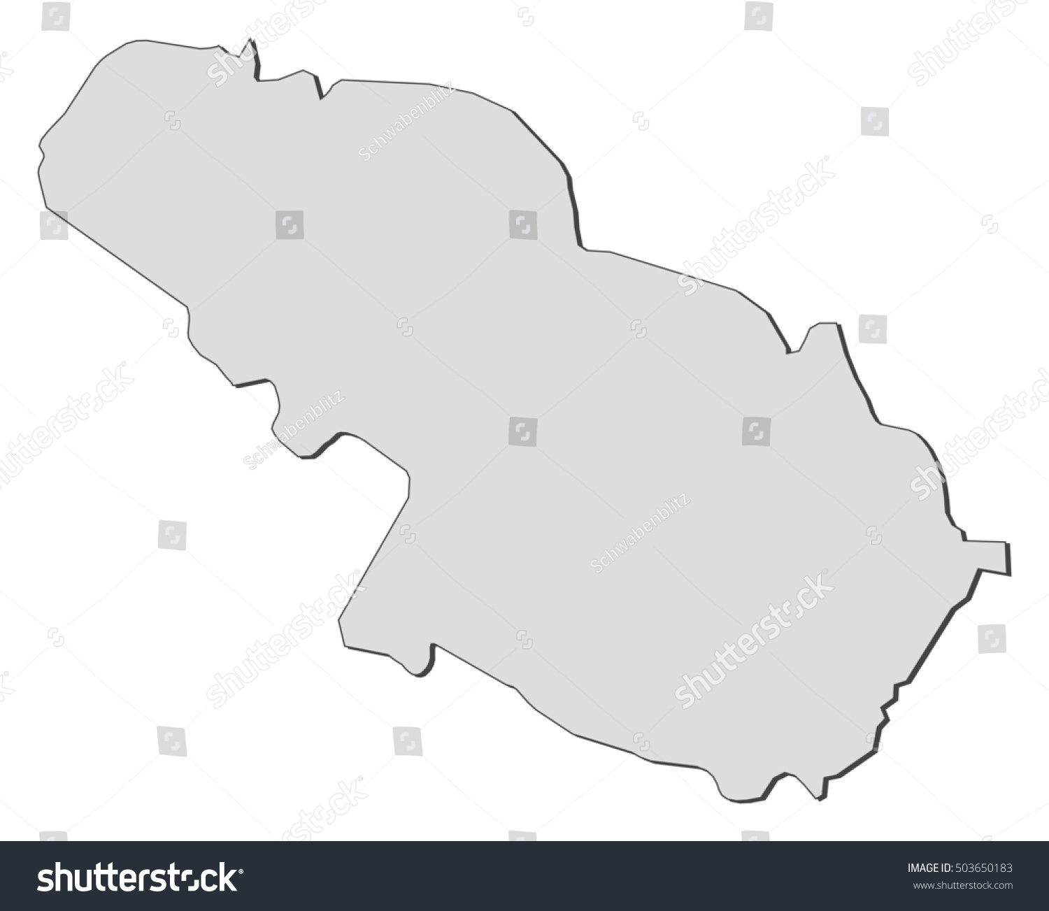 Map Virovitica Podravina Croatia Royalty Free Stock Vector 503650183