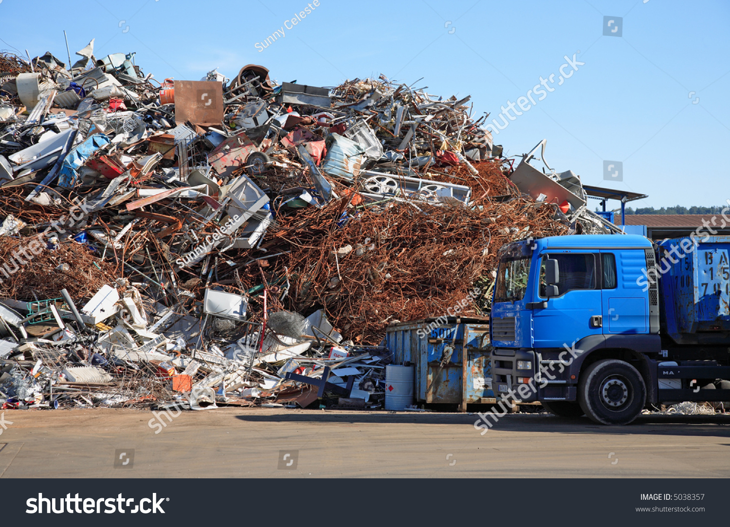 a scrap yard for recycling purposes #5038357