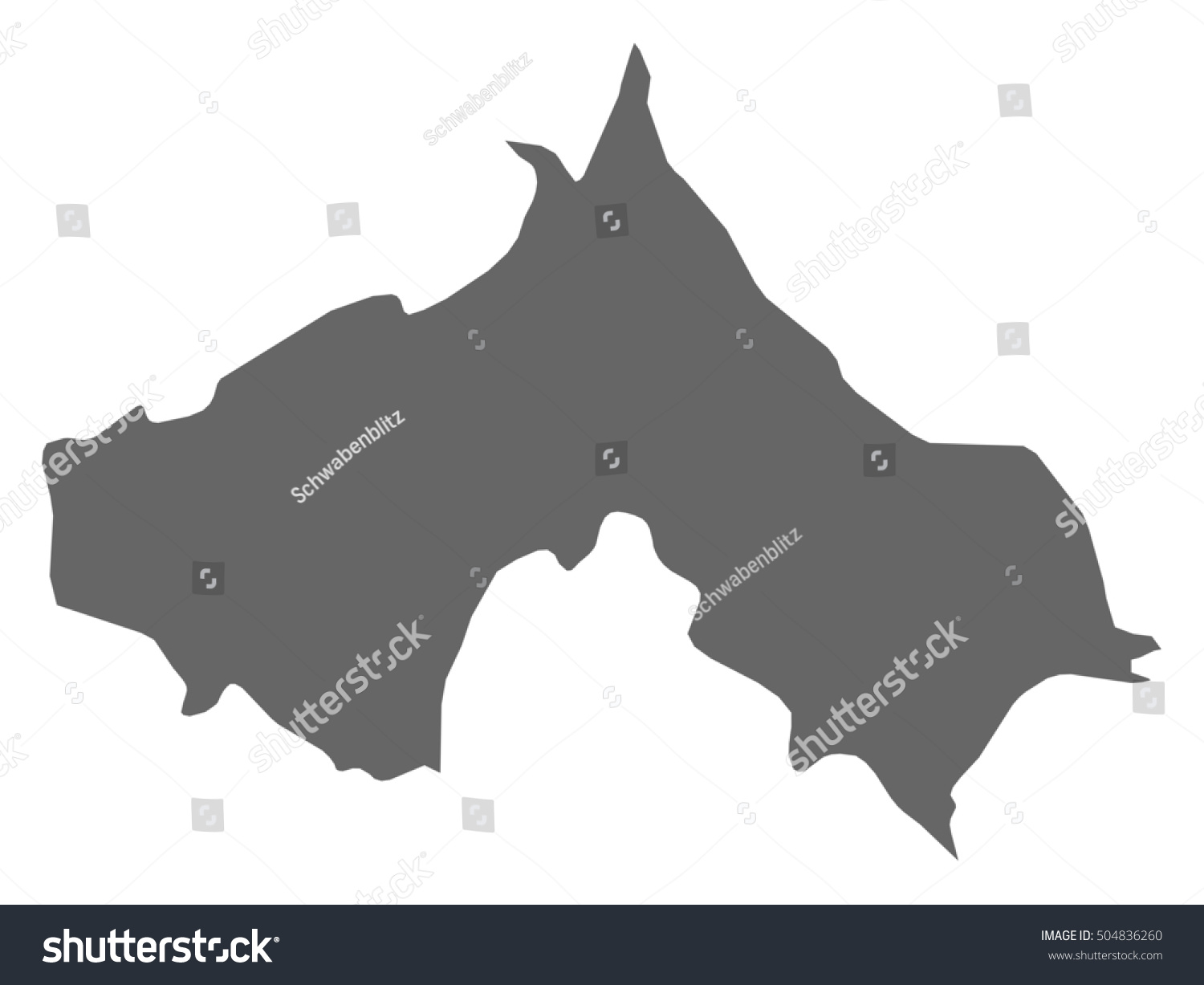 Map - Koprivnica-Krizevci (Croatia) - Royalty Free Stock Vector ...