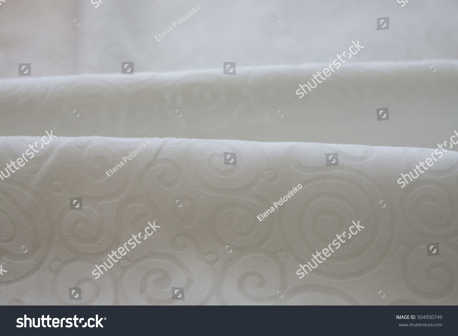 white cotton fabric pattern. Beige cloth texture #504950749