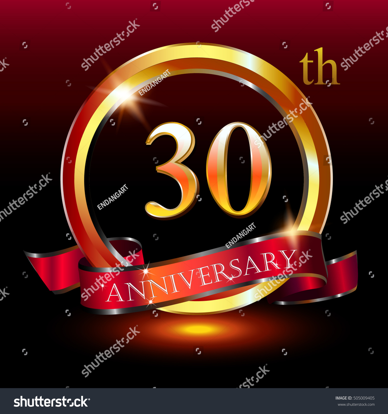 30th golden anniversary logo, 30 years - Royalty Free Stock Vector ...