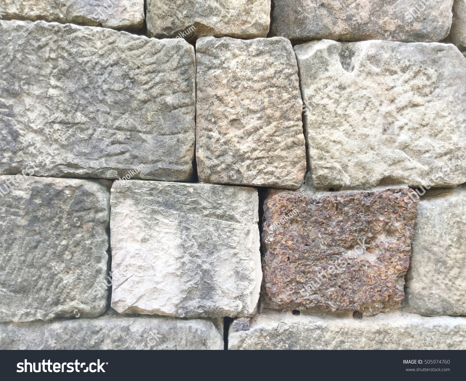 Ancient old Brick Stone Texture pattern background #505974760