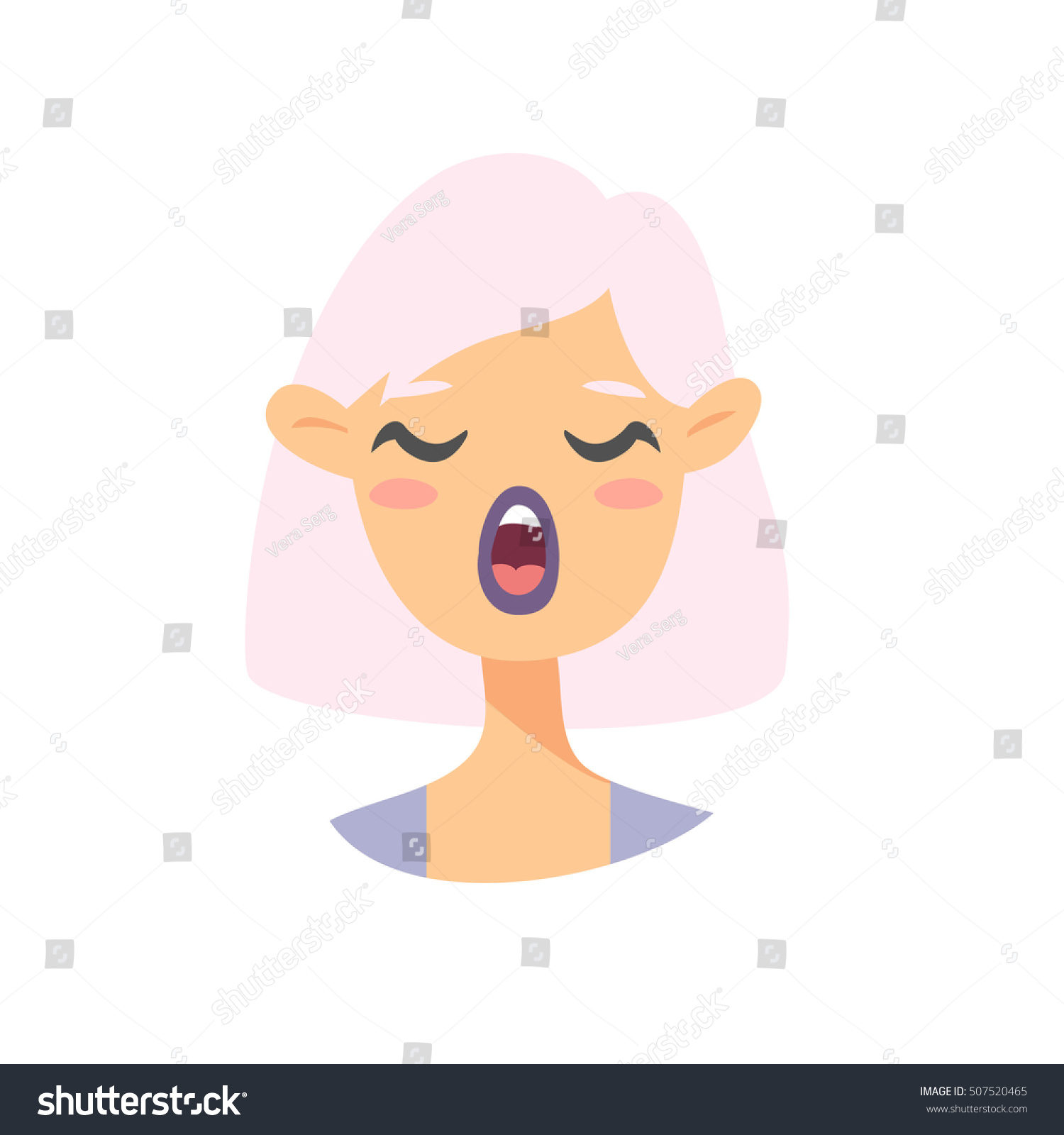 Speaking Emoji character. Cartoon style emotion - Royalty Free Stock ...