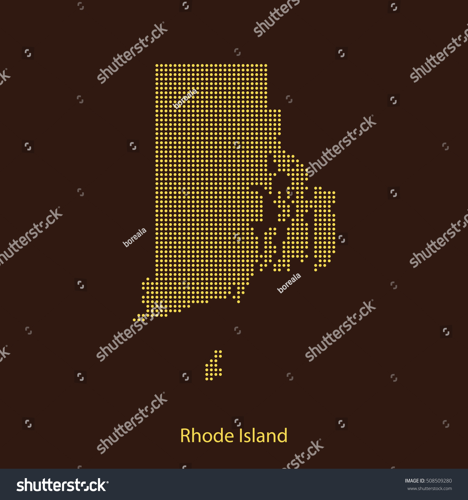 map of Rhode Island #508509280