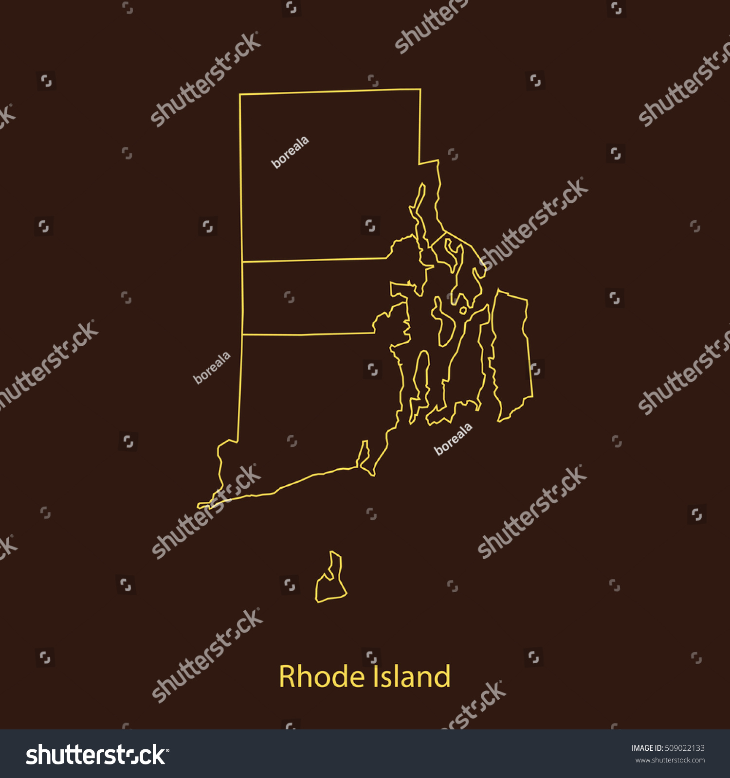 map of Rhode Island #509022133
