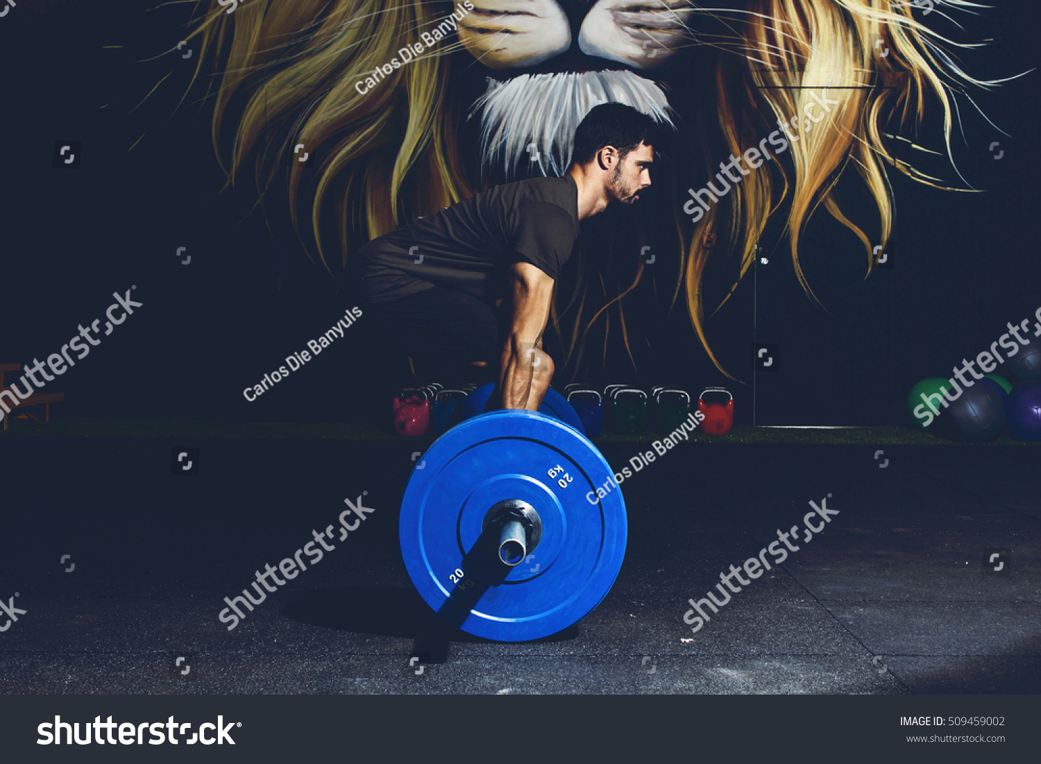 Young athlete practicing crossfit training #509459002