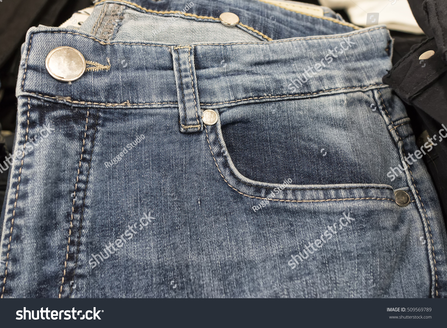 Pocket on jeans , fashion background #509569789