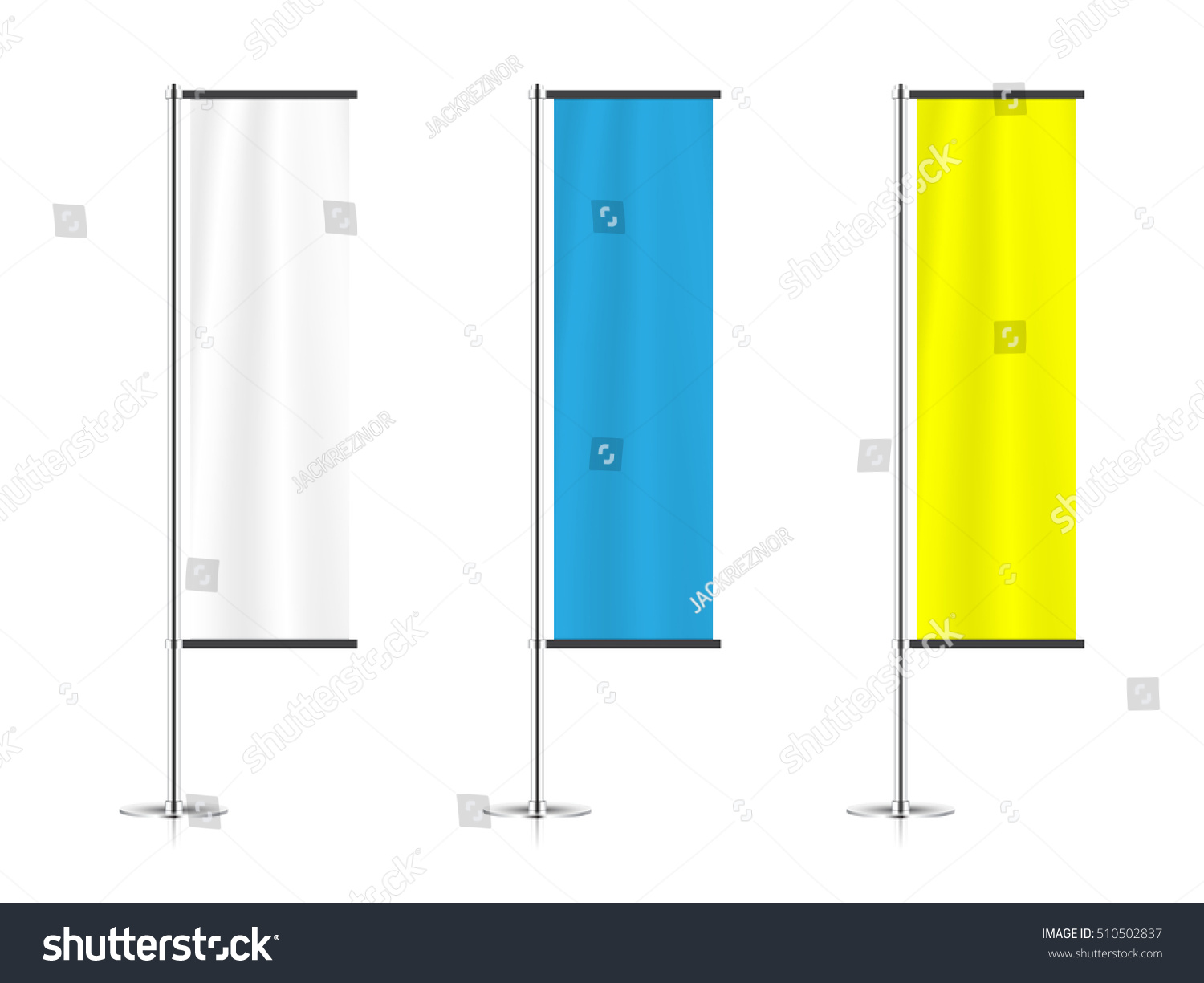 Download Set Of Banner Flags Templates Isolated On White Royalty Free Stock Vector 510502837 Avopix Com