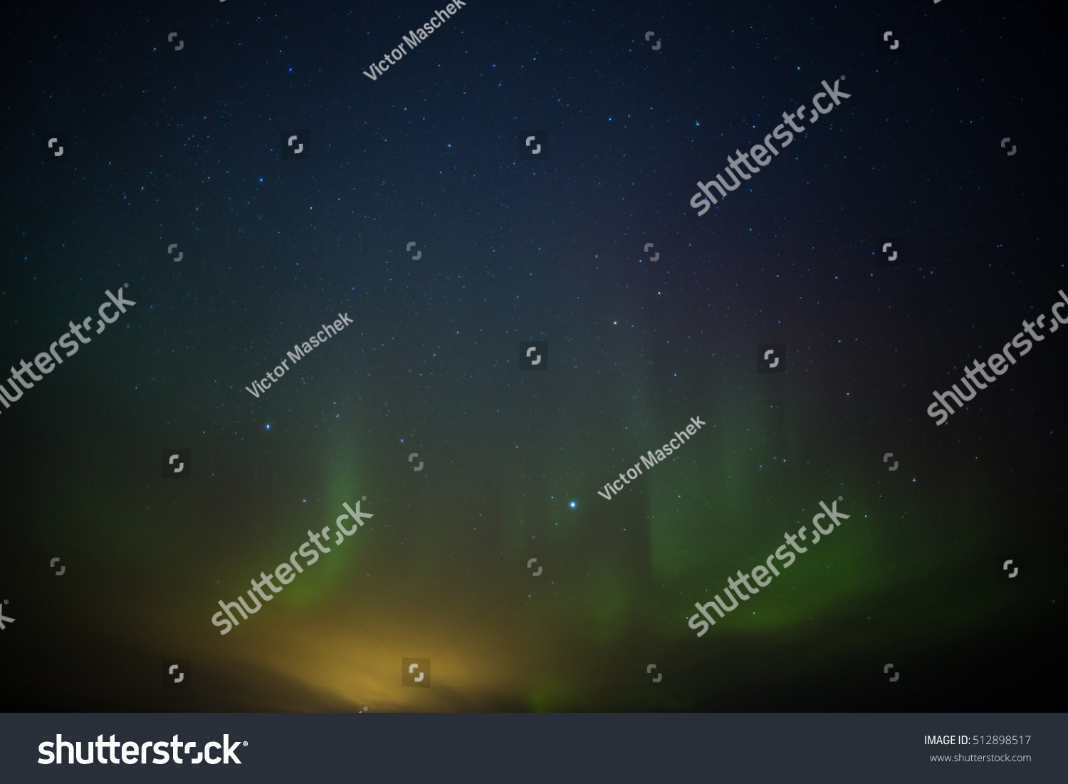 Aurora Borealis (northern lights) in Lapland, Finland. #512898517