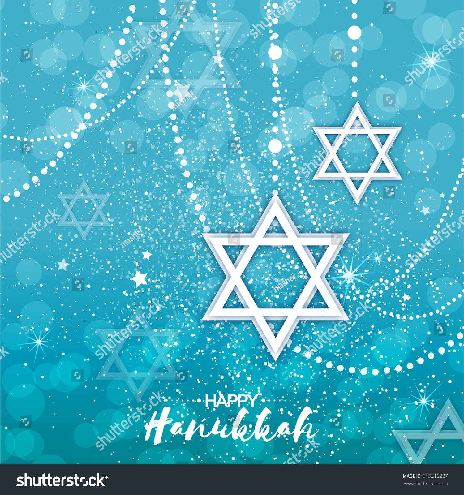 Origami Star of David. Happy Hanukkah. - Royalty Free Stock Vector ...